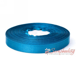 Стрічка атласна монотон 8097 бірюза, 1,25см, 33м