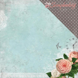 Аркуш паперу 30*30см Kaisercraft Ooh La La L'amour двосторонній