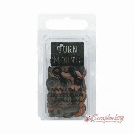 Тримачі для фото Creative Impressions Matte Black and Brown, 50шт