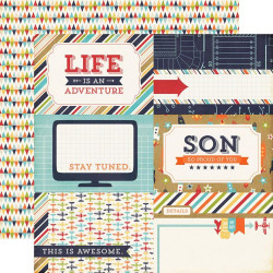 Аркуш паперу 30*30см Echo Park That's My Boy Adventure