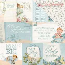 Аркуш паперу 30*30см Kaisercraft Peek-A-Boo Cherub двосторонній