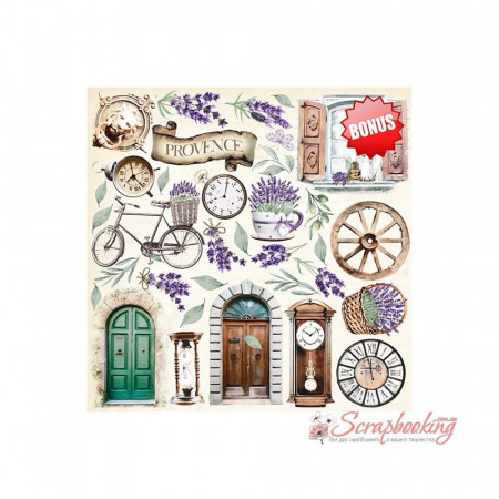 Набір паперу 20*20см Фабрика декору Journey to Provence 10 аркушів