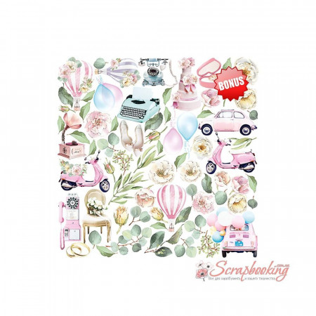 Набор бумаги 30*30см Фабрика декора Walking on clouds 10 листов