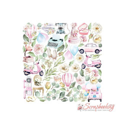 Аркуш паперу 30*30см Фабрика Декору Walking on clouds