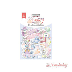 Висічки Фабрика декору My little mousy girl, 42шт 