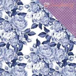 Аркуш паперу 30*30см Kaisercraft Misty Mountains Dusty Plum двосторонній