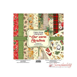 Набір паперу 20*20см Фабрика декору Our warm Christmas 10 аркушів
