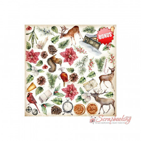 Набір паперу 20*20см Фабрика декору Winter wonders 10 аркушів