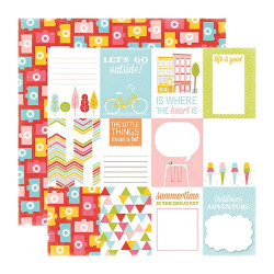 Аркуш паперу 30*30см Echo Park Fun in the Sun Outside