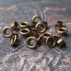 Люверси 6мм колір бронза 20шт