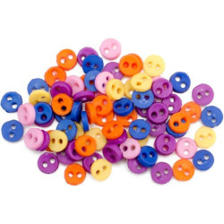 Набір ґудзиків пластикових Dress It Up Micro Mini Round Storm
