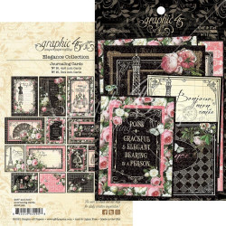 Картки Graphic 45 Elegance Ephemera & Journaling Cards 32шт