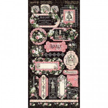 Наліпки Graphic 45 Elegance Cardstock Stickers Elements 30*30см