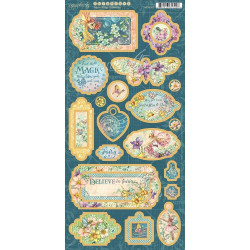Чіпборд Graphic 45 Fairie Wings Chipboard Die-Cuts 15*33см