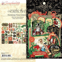 Висічки Graphic 45 Christmas Time 48шт 