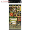 Наклейки Graphic 45 Christmas Time Cardstock Stickers Elements 30*30см