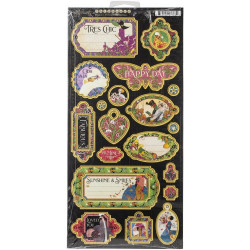 Чіпборд Graphic 45 Fashion Forward Chipboard Die-Cuts 15*33 см