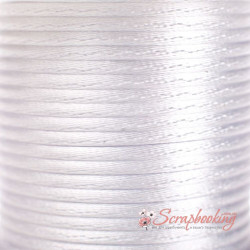 Шнур сатиновий білий, 3 мм, 1м 