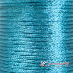 Шнур сатиновий бірюзовий, 3 мм, 1м 