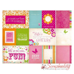 Аркуш паперу 30*30см Kaisercraft Bubblegum Hills Berry Surprise двосторонній