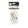 Набор прищепок декоративных Canvas Corp Mini Clothespins White, 25шт