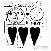 Трафарет TCW 15*15см Love Post