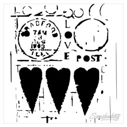 Трафарет TCW 15*15см Love Post