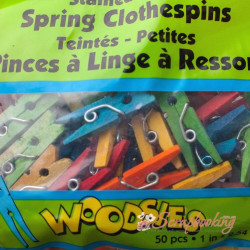 Набір декоративних прищіпок Loew-Cornell Woodsies Clothespins 2,5см, 50шт