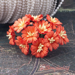 Букет гвоздичок помаранчевий, 10шт