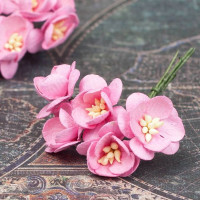 Букет квітів вишні рожеві, 5шт