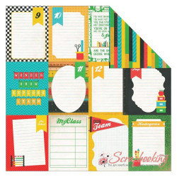 Аркуш паперу 30*30см Kaisercraft Class Act Champion двосторонній