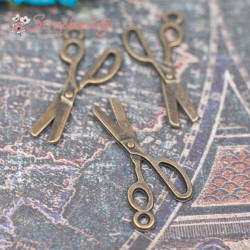 Підвіска металліческа ножниці бронза 27*13*1, 1шт