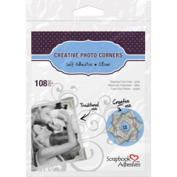 Куточки для фотографій 3L Photo Corners Silver, 108шт