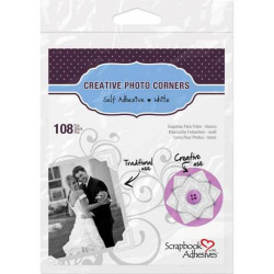 Куточки для фотографій 3L Photo Corners White, 108шт
