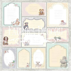 Аркуш паперу 30*30см Фабрика Декору Baby Shabby Картки №2