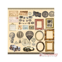 Аркуш паперу 30*30см Фабрика Декору Shabby memory