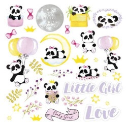 Аркуш паперу 30*30см Фабрика Декору My little baby girl Малюнки