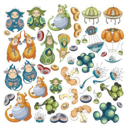 Аркуш паперу 30*30см Фабрика Декору Space adventure Малюнки