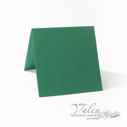 Заготовка для листівки 10*10 (темно-зелена)