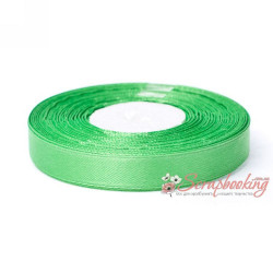 Стрічка атласна монотон 8075 салатовий, 1,25см, 33м