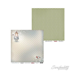Аркуш паперу 30*30см ScrapBerrys Якось взимку Зима прийшла двосторонній