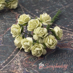 Букет троянд Open Roses 10мм лимонний, 10шт