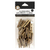 Набір декоративних прищіпок Canvas Corp Mini Clothespins Gold, 25шт