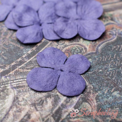 Набір квітів гортензія 2,5см фіолетова, 10шт