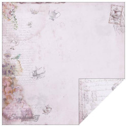 Аркуш паперу 30*30см Fabscraps Marie Antoinette Purple High Tea