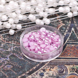 Напівбусини перламутрові 4мм лаванда, 100шт