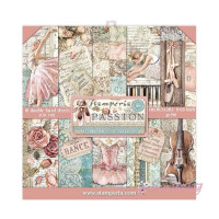 Набір паперу 20*20см Stamperia Passion 10аркушів