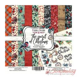 Набір паперу 30*30см Фабрика декору The spirit of Christmas, 10аркушів