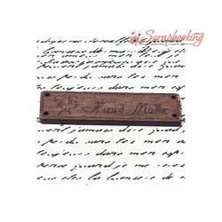 Бірка дерев'яна Hand made 64*17мм (4983)