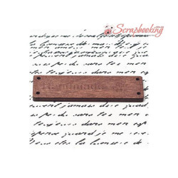 Бірка дерев'яна Hand made 64*17мм (4985)